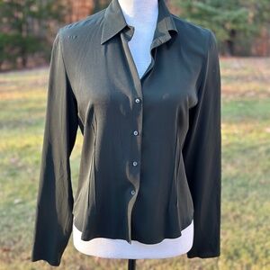 Banana Republic Silk Fitted Blouse Small